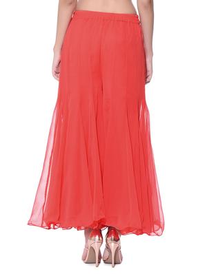 pink chiffon sharara - 11952698 - Standard Image - 3