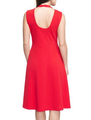 red lycra aline dress - 12059273 - Standard Image - 3