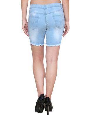 set of 3 multicolored denim shorts - 12079694 - Standard Image - 3