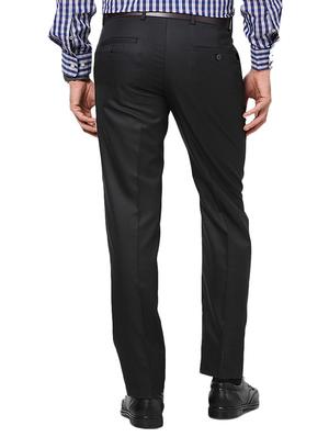 black polyester formal trouser - 12085750 - Standard Image - 3