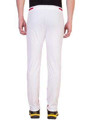 red cotton full length track pant - 12090999 - Standard Image - 3