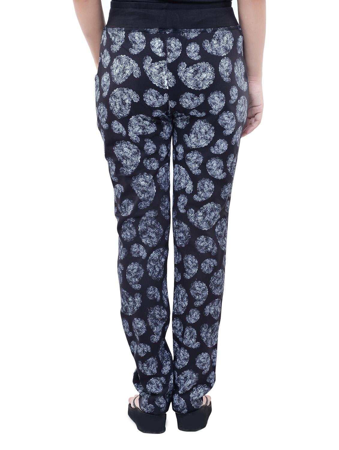 black cotton track pants - 12092709 - Zoom Image - 3