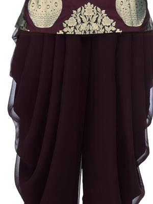 red kurti & dhoti set - 12101658 - Standard Image - 3