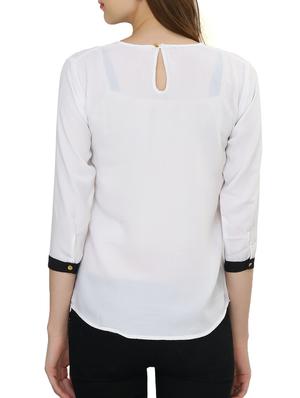 sritika white cotton top - 12102269 - Standard Image - 3