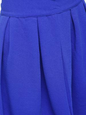 blue polyester pleated skirts - 12107537 - Standard Image - 6