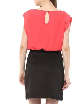 Solid Black Blouson dress - 12117128 - Standard Image - 3