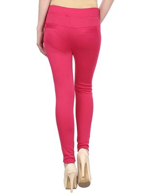 pink cotton jeggings - 12150271 - Standard Image - 3