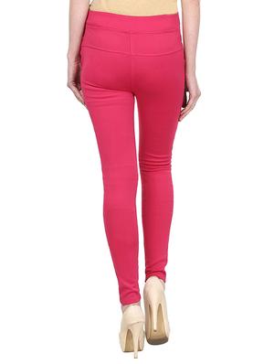 pink cotton jeggings - 12150277 - Standard Image - 3