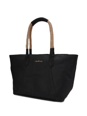 black leather handbag with combo - 12160270 - Standard Image - 6