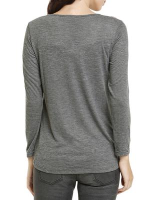 grey cotton regular tee - 12173472 - Standard Image - 3