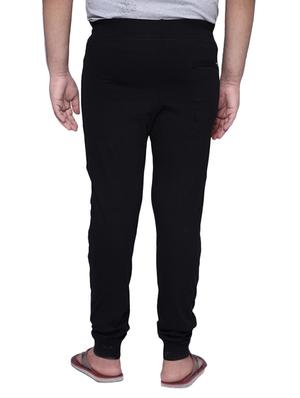 black cotton track pant - 12204905 - Standard Image - 3