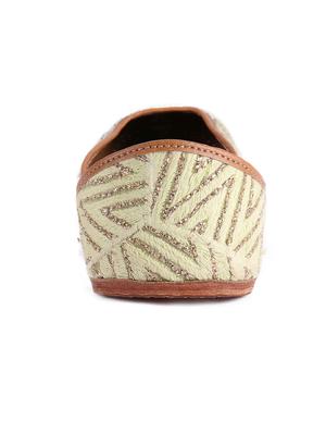 lime green zig zag patterned juttis - 12221690 - Standard Image - 3