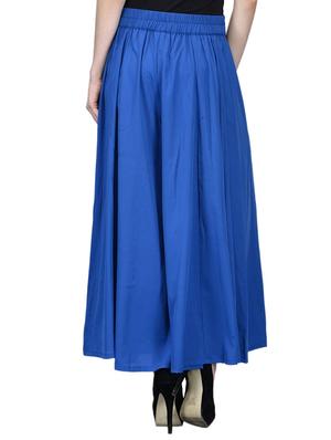 blue crepe palazzos - 12239843 - Standard Image - 3