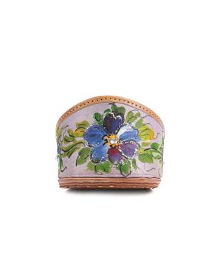 lilac hand painted silk mojris - 12241605 - Standard Image - 3