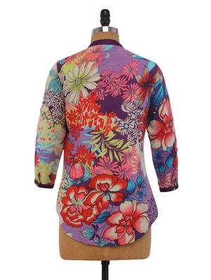 multicolored cotton printed top - 1224369 - Standard Image - 3