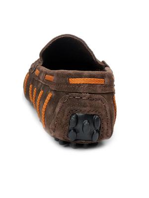 brown leather slip on loafers - 12247500 - Standard Image - 3