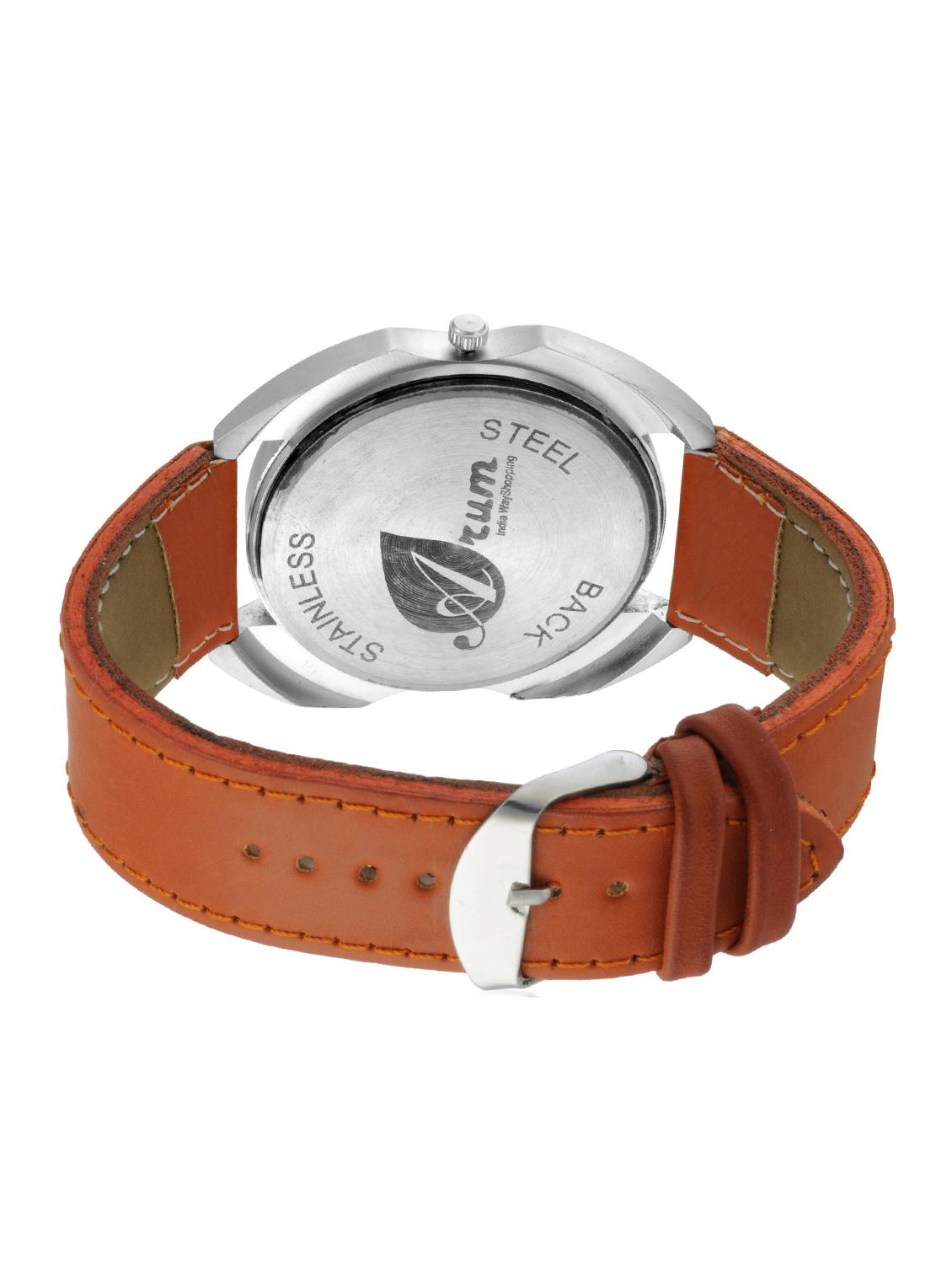 arum latest stylish men's brown watch - 12253252 - Zoom Image - 3