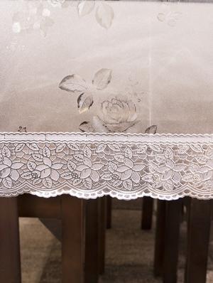 azalea elegant 4 seater pvc transparent table cover , pack of 1 - 12253485 - Standard Image - 3
