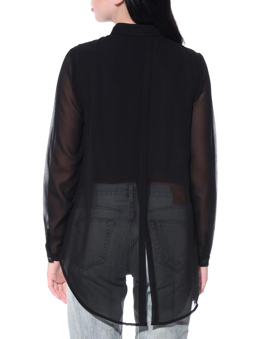 black georgette shirt - 12257499 - Zoom Image - 3