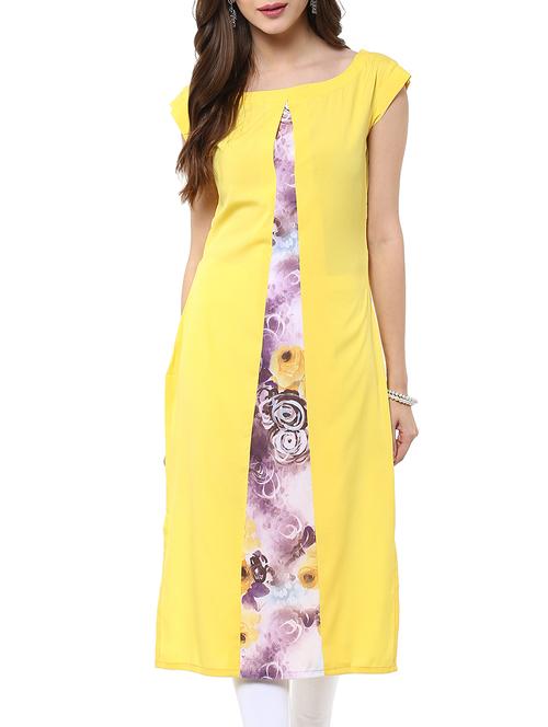 printed straight kurta - 12266563 - Standard Image - 1