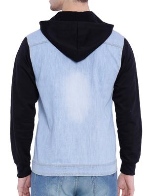 blue cotton denim jacket - 12268726 - Standard Image - 3