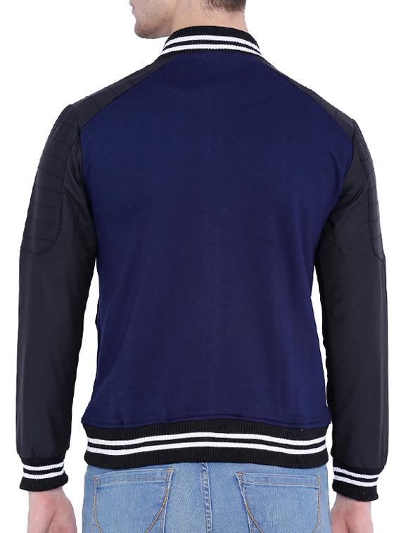 blue cotton bomber jacket - 12268738 - Zoom Image - 3