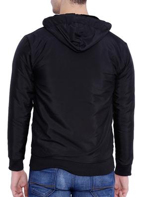 black cotton bomber jacket - 12268749 - Standard Image - 3