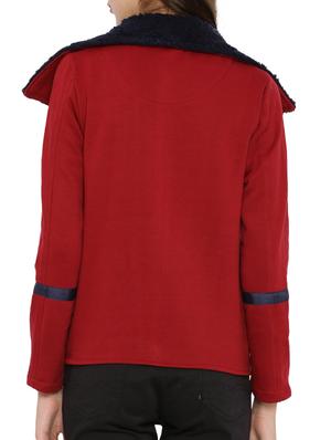 red cotton zipper jacket - 12269383 - Standard Image - 3