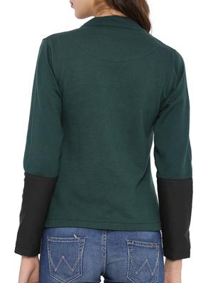 dark green cotton jacket - 12269384 - Standard Image - 3