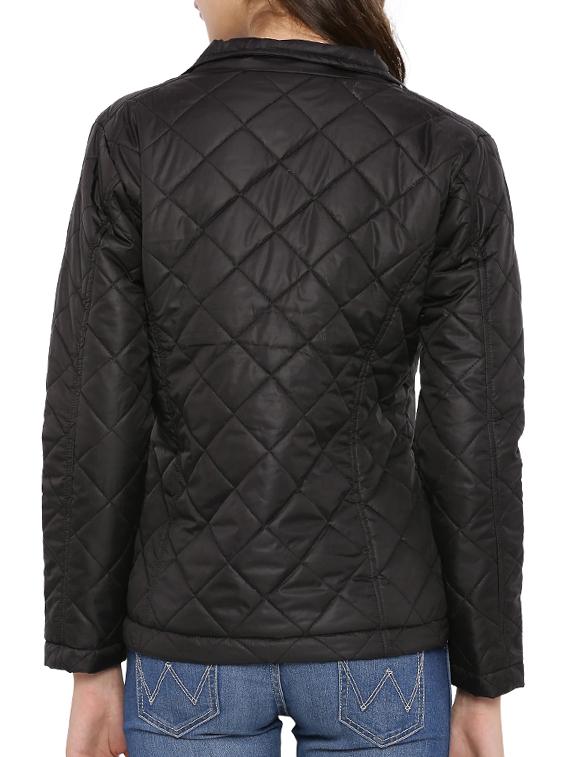 black cotton quilted jacket - 12269391 - Zoom Image - 3