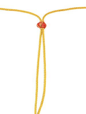 Black gold plated mangalsutra necklace - 12329627 - Standard Image - 3