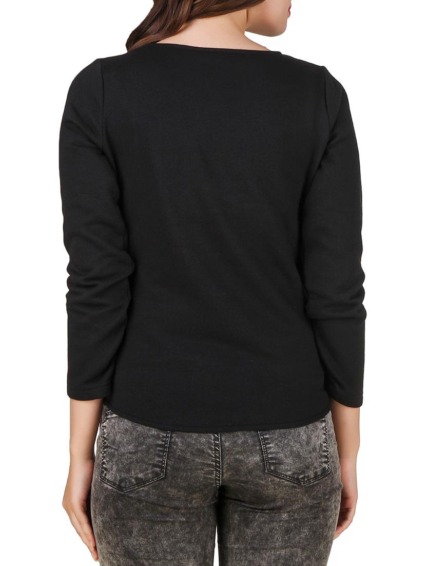 red fleece metallic pullover - 12332187 - Zoom Image - 3