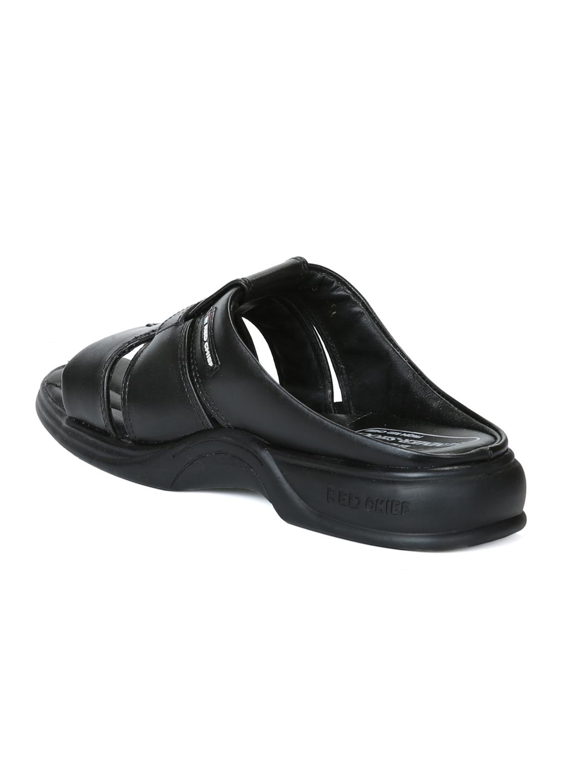 red chief black casual sandals - 12337638 - Zoom Image - 3