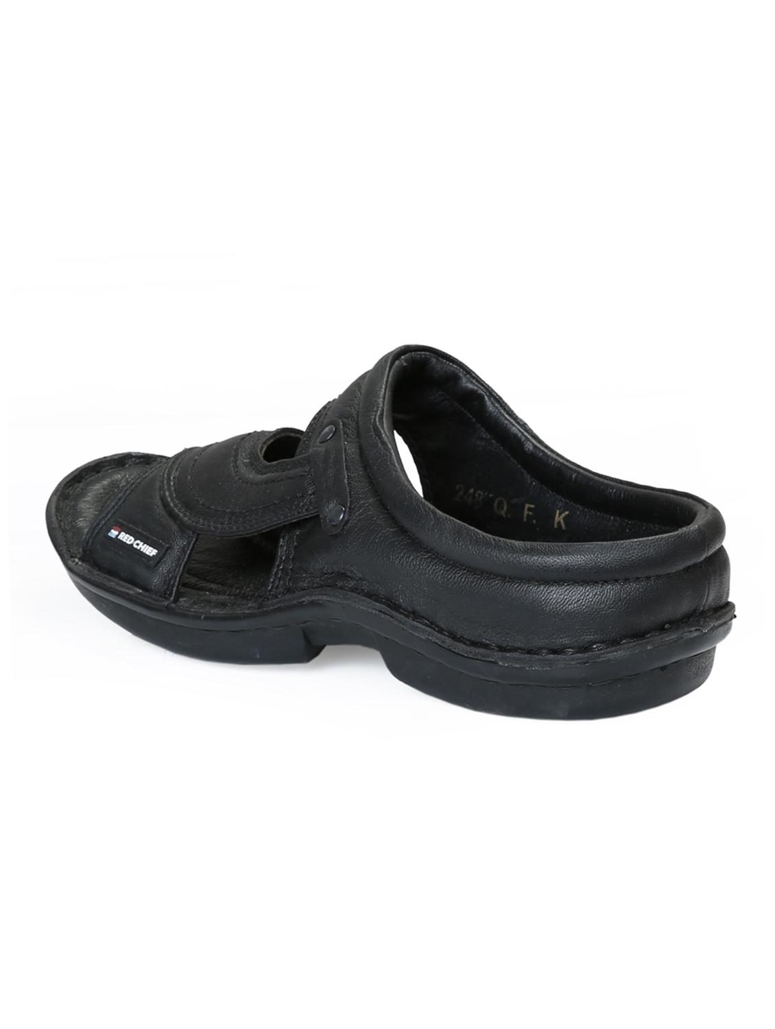 red chief black casual sandals - 12337640 - Zoom Image - 3