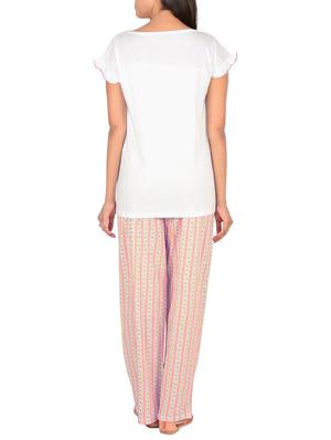 white cotton pyjama set - 12342636 - Standard Image - 3
