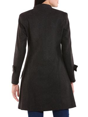 black wool over coat - 12350385 - Standard Image - 3