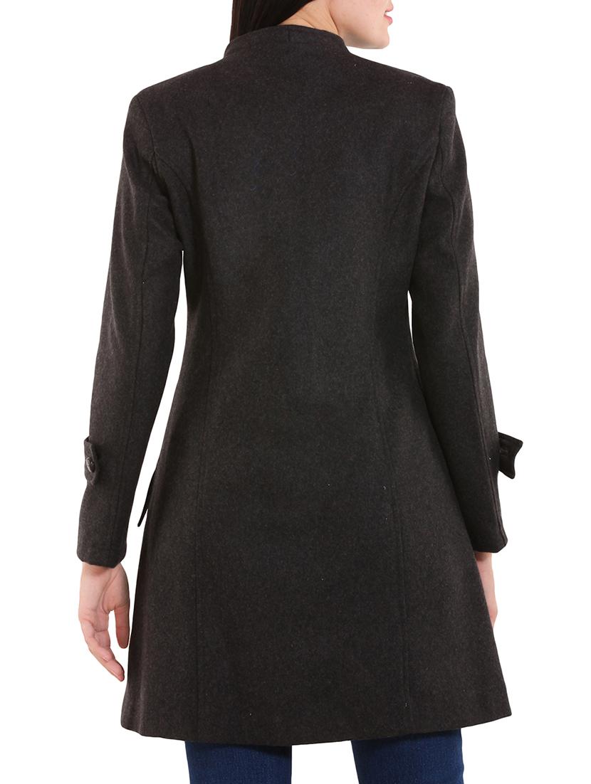 black wool over coat - 12350385 - Zoom Image - 3