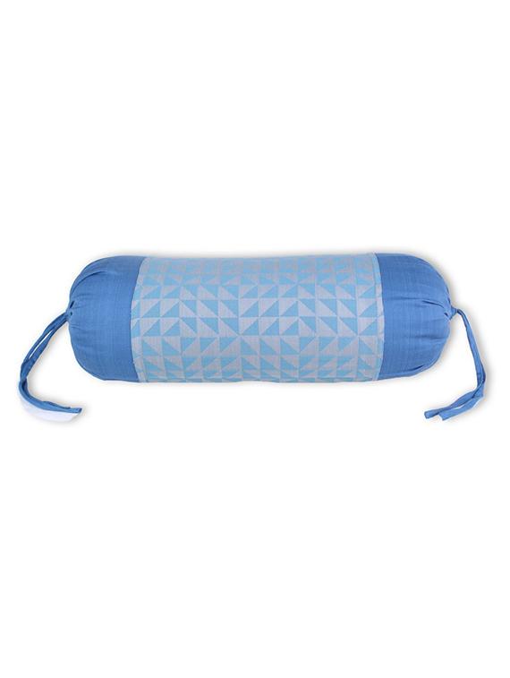 house this the chaotic triangles 100% cotton 1 bedcover & 2 bolster covers & 3 cushion covers - blue - 12364569 - Zoom Image - 3