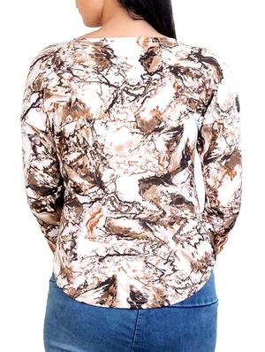 brown cotton top - 12374623 - Standard Image - 3