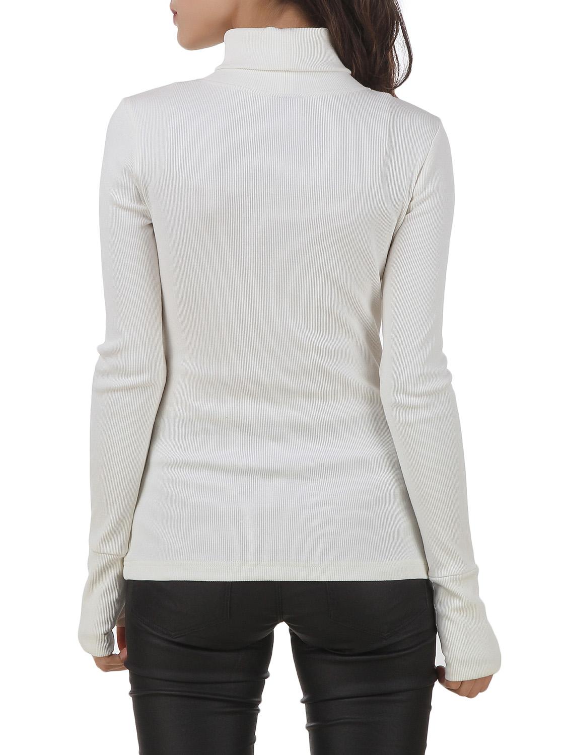 white cotton sweatshirt - 12375448 - Zoom Image - 3
