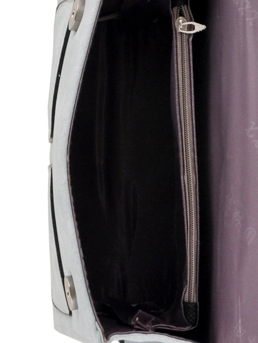 grey leatherette handbag with sling - 12391974 - Zoom Image - 3