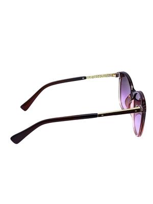 stacle leather temple design over-sized sunglasses (brown) (std15127) - 12394334 - Standard Image - 3