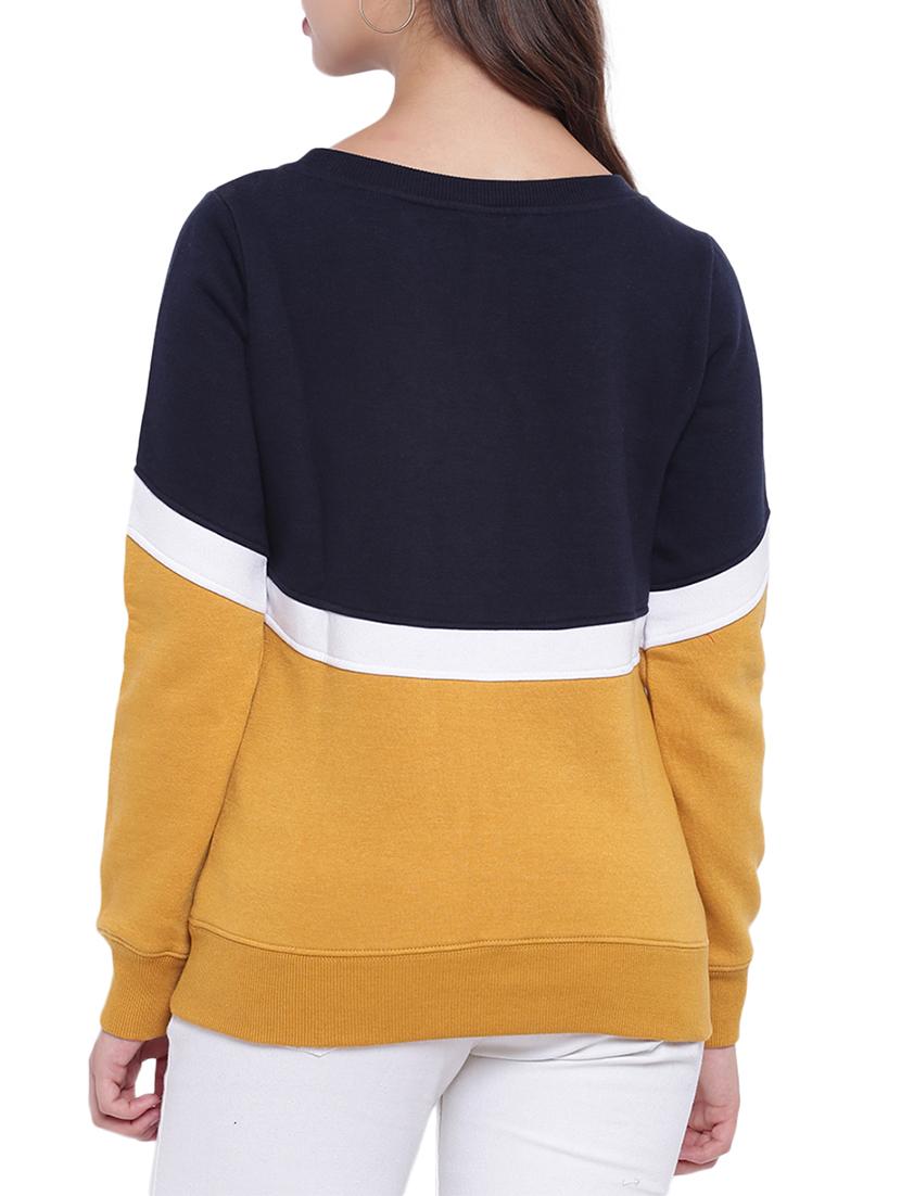color block sweatshirt - 12403227 - Zoom Image - 3