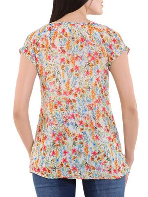 beige printed top - 12413445 - Standard Image - 3