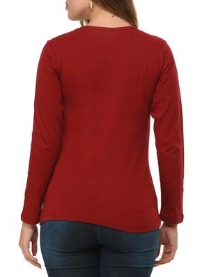 red cotton tee - 12420594 - Standard Image - 3