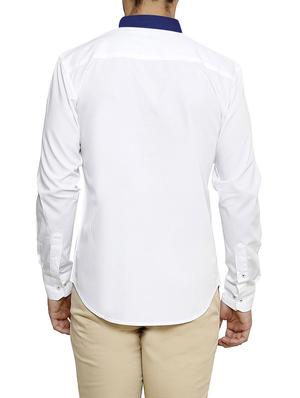white cotton casual shirt - 12420783 - Standard Image - 3