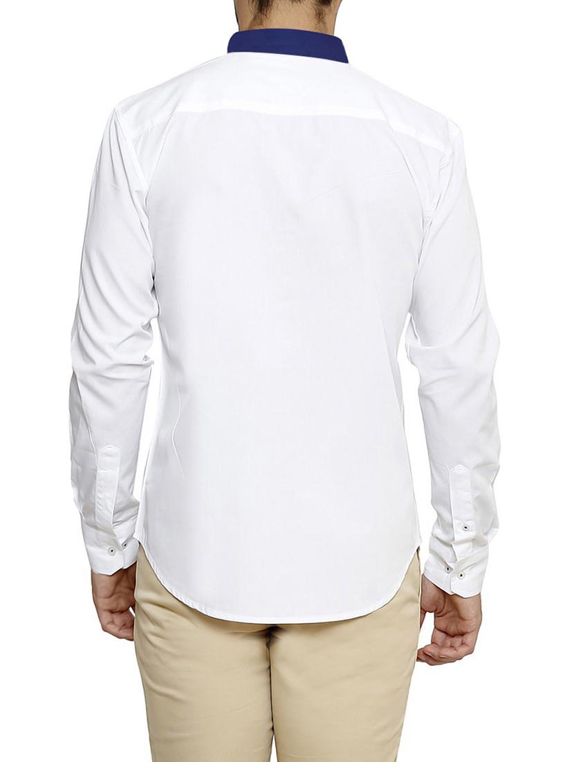 white cotton casual shirt - 12420783 - Zoom Image - 3