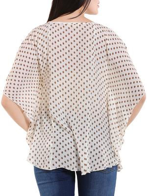 beige viscose top - 12421317 - Standard Image - 3