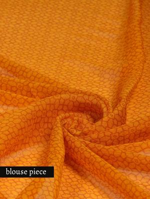 Multicolor printed chiffon saree with blouse - 1242646 - Standard Image - 3