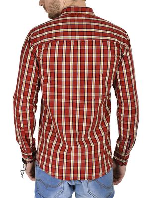 red cotton casual shirt - 12430740 - Standard Image - 3
